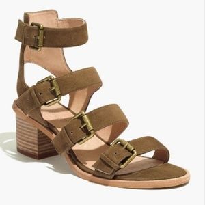 Madewell Greta Gladiator Block Heel Sandals